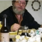 An old man was eating at a truck stop when three tough bikers came in