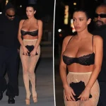 Bianca can’t think of anything new while Kanye is seen with his wife wearing a see-through bra and tights.