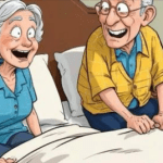 An elderly couple had just gotten into bed when the old man let out
